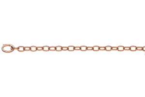 Armband Anker oval Rotgold 750 Handarbeit 20cm