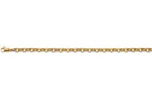 Collier Anker fantasie Bicolor (Gelb/Weissgold) 750, 45cm