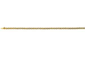 Collier Tennis Gelbgold 750 zargengefasst mit 108 Brillanten H SI 3.78ct. 42cm