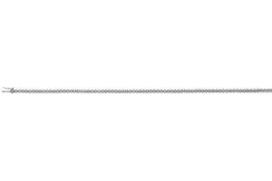 Collier Tennis or gris 750  avec 185 brillants H SI 1.73ct. 42cm