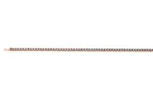 Bracelet Rotgold 750 mit 76 Brillanten  H SI 4.60ct. 18cm
