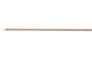 Collier Tennis or rose 750  avec 162 brillants H SI 9.43ct. 42cm