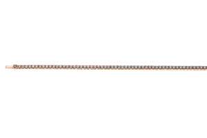 Collier Tennis Rotgold 750 mit 162 Brillanten  H SI 9,43ct. 42cm