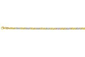 Carrera Collier poliert/satiniert Bicolor (Gelb-/Weissgold) 750 50cm