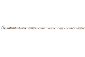 Carrera/Figaro Bracelet poliert/satiniert Bicolor 22cm