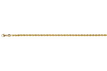 Corde or jaune 750, semi massiv,  env. 3,1mm