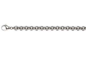 Collier Erbs Weissgold 750 Handarbeit 45cm 9.5mm