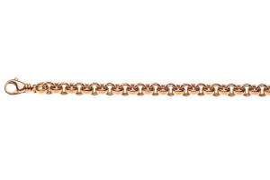 Bracelet or rose 750  fabriqué à la main 20cm