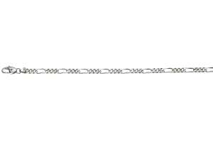 Figaro Bracelet Weissgold 750 ca.4,0 mm 22 cm