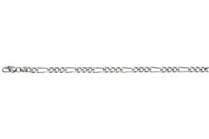 Figaro Collier Weissgold 750 ca.4,5mm 60cm
