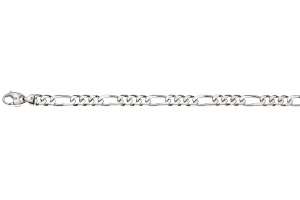 Figaro Bracelet Weissgold 750 ca. 6.0mm 19 cm