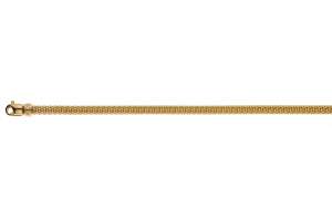 Collier Gelbgold 750 poliert, 45cm, 5mm rundes geflochtenes Profi