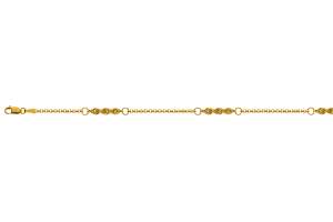 Collier Gelbgold 750, 3cm Venezianer  1.6mm, 1.5cm Kordel 3.1mm 45cm
