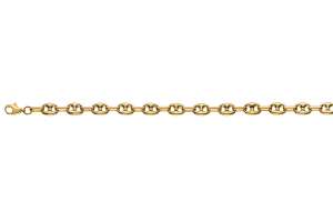 Collier Schiffanker Gelbgold 750 poliert, 6mm, 45cm