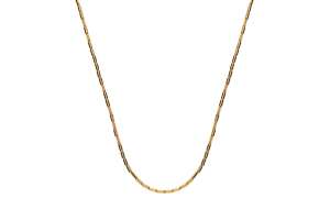 Collier ´Tube´poliert, Gelbgold 750,  45cm