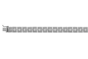 Collier or gris 750, style Cartier 3-rang, 9.8mm, 45cm