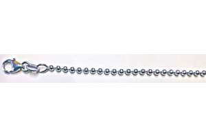 Chaîne boule or gris 750, env. 2.0mm 45cm