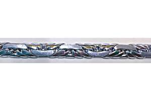 Collier or gris 750  fabriqué à la main 45cm