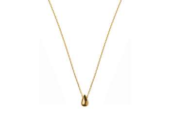 Collier mitTropfen poliert Gelbgold 375 45cm mit Zwischenöse bei 40 cm & 42 cm