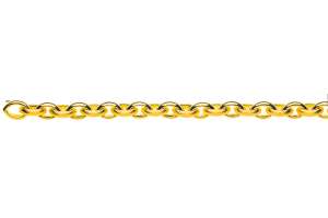 Bracelet Navette or jaune 750  fabriqué à la main 20cm