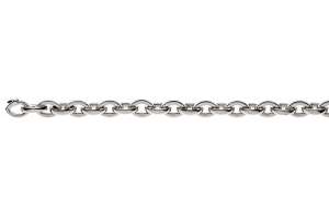 Bracelet Navette or gris 750  fabriqué à la main 20cm