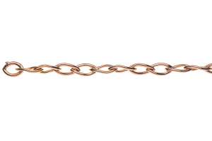 Bracelet Navette or rose 750  fabriqué à la main 21cm