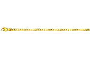 Panzer Bracelet geschliffen Gelbgold 750 ca. 6,0 mm 19cm
