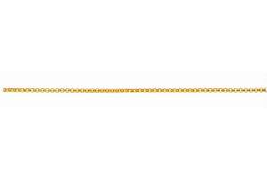 Venezianer rund diamantiert Gelbgold 750 ca. 1.1mm 38 cm