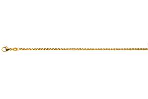 Zopf Gelbgold 750 ca. 2.5mm 40cm