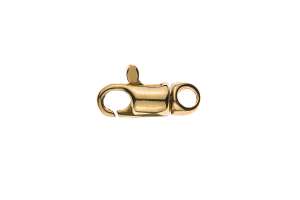 Karabiner Gelbgold 750, 12 x 4mm, 0.8gr