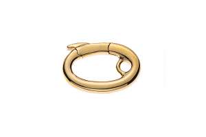 Karabiner Gelbgold 750, L: 12.7mm / B: 8.45mm / Dicke: 1.8mm ca. 1.7gr,