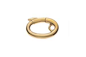 Karabiner Gelbgold 750, L: 12.7mm / B: 8.45mm / Dicke: 1.8mm ca. 1.7gr,