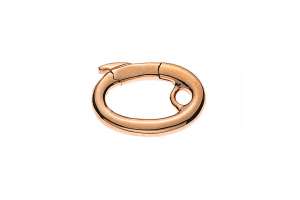 Karabiner Rotgold 750, L: 12.7mm / B: 8.5mm / Dicke: 1.8mm ca. 1.7gr,