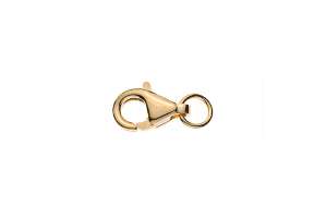 Karabiner Gelbgold 375, 8x4mm, ca.0.3gr