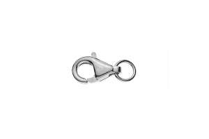 Karabiner Weissgold 375, 9x5mm, ca.0.4gr