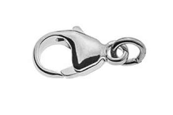 Mousqueton or gris 375, 11x6mm, env.0.7gr