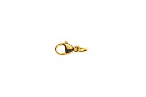 Karabiner Gelbgold 750, 7.8 x 4mm, 0.3gr