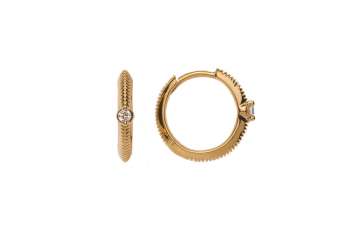 Scharnier-Kreolen Gelbgold 750