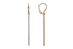 Ohrhänger Rotgold 750 mit 50 Brillanten H SI 0.31ct.