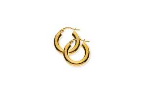 Kreolen Gelbgold 750, Runddraht D: 18mm B: 4mm