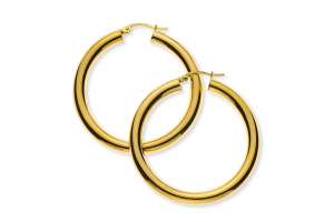 Kreolen Gelbgold 750, Runddraht D: 38mm B: 4mm