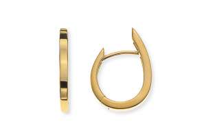 Kreolen Gelbgold 750 poliert, D: 13mm
