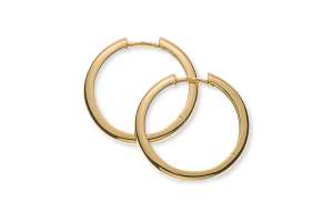 Kreolen Gelbgold 750 poliert, D: 22mm
