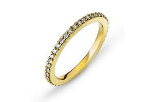 Eternity Ring Gelbgold Korn Fassung 750