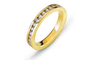 Eternity Ring Gelbgold Kanal Fassung 750