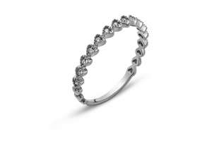 Ring Weissgold 750 mit 13 Brillanten H SI 0.06ct.