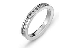 Eternity Ring Weissgold Kanal Fassung 750