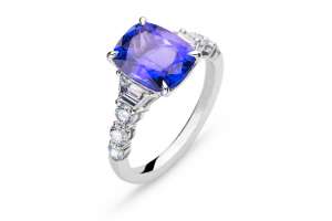 Ring Weissgold 750 mit 1 Tansanit 3.53ct.