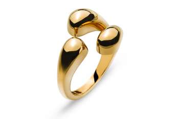 Ring Gelbgold 750 Tropfen