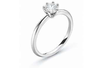 LAB DIAMOND Solitär Ring 6-Griff-Fassung Weissgold 585 F VS 1.00ct.